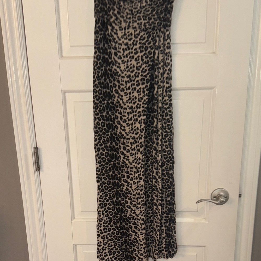 Loveappella Animal Print maxi skirt